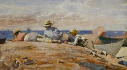 Three Boys on The Shore by Winslow Homer