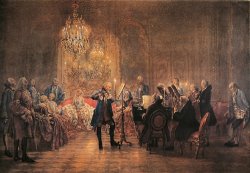 The Flute Concert by Adolph Friedrich Erdmann von Menzel