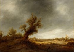 Landscape with an Old Oak by Adriaen Van Ostade