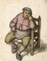 Seated Man with a Pipe by Adriaen Van Ostade