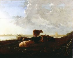 The Cattle Near a River by Aelbert Cuyp