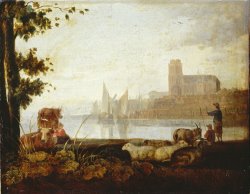 View on The Maas by Aelbert Cuyp