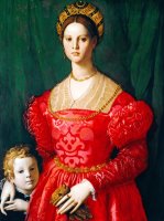 A Young Woman And Her Little Boy by Agnolo Bronzino