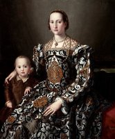 Eleonora of Toledo And Her Son by Agnolo Bronzino