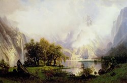 Rocky Mountain Landscape by Albert Bierstadt