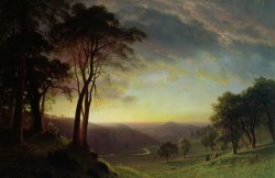 The Sacramento River Valley by Albert Bierstadt