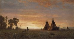 Toward The Setting Sun by Albert Bierstadt