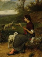 Young Shepherdess by Albert Roosenboom