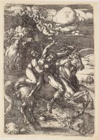 Abduction of Proserpine on a Unicorn by Albrecht Durer