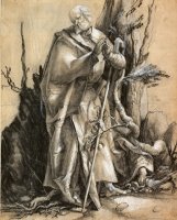 Bearded Saint in a Forest, C. 1516 by Albrecht Durer