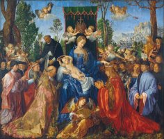 Feast Of Rose Garlands by Albrecht Durer