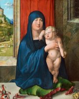 Madonna And Child (obverse) by Albrecht Durer