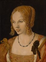 Portrait Of A Young Venetian Woman by Albrecht Durer