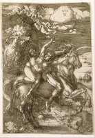 Rape of Prosperpina (abduction on a Unicorn) by Albrecht Durer
