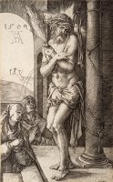 The Man of Sorrows by The Column with The Virgin And St. John, From The Engraved Passion by Albrecht Durer