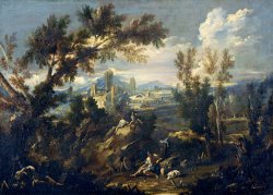 Landscape with Shepherds by Alessandro Magnasco