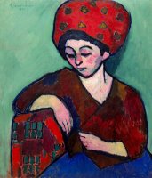 Helene with Colored Turban by Alexei Jawlensky