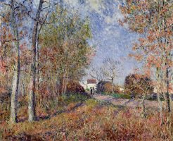 A Corner of the Woods at Sablons by Alfred Sisley