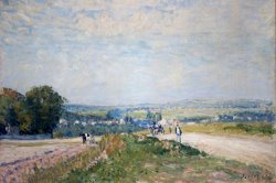El Camino De Montbuisson a Louveciennes by Alfred Sisley