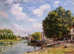Moret-sur-Loing by Alfred Sisley