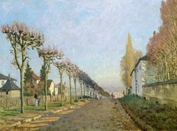 Rue de la Machine Louveciennes by Alfred Sisley