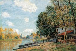 The Banks of The River Loing by Alfred Sisley