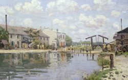 The Canal Saint Martin Paris by Alfred Sisley