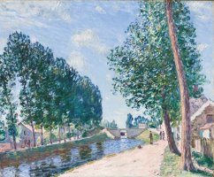The Loing Canal at Moiret by Alfred Sisley