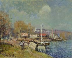 The Seine at Port-Marly by Alfred Sisley