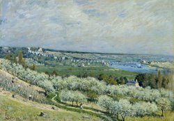 The Terrace at Saint Germain, Spring by Alfred Sisley
