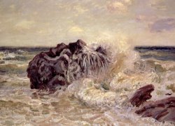 The Wave Lady's Cove Langland Bay by Alfred Sisley