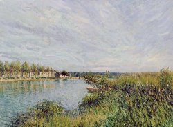 View of Saint Mammes by Alfred Sisley