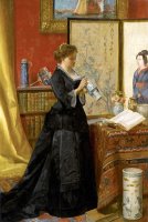 The Porcelain Collector by Alfred Stevens