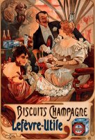 Biscuits Champagnelefevreutile by Alphonse Maria Mucha