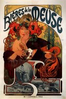 Beer of The Meuse 1897 by Alphonse Marie Mucha