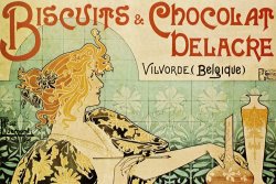 Biscuits And Chocolate Delcare by Alphonse Marie Mucha