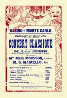 Concert at The Monte Carlo Casino by Alphonse Marie Mucha