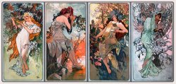 Four Seasons by Alphonse Marie Mucha