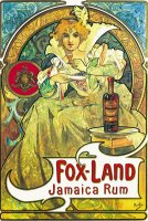 Fox Land Jamaica Rum by Alphonse Marie Mucha