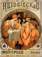 Heidsieck 1901 by Alphonse Marie Mucha