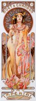 Moet Chandon Dry Imperial by Alphonse Marie Mucha
