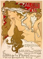 Salon Des Cent 1896 by Alphonse Marie Mucha