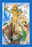 Snow Queen And Child by Alphonse Marie Mucha