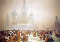 The Abolition of Serfdom in Russia 1914 by Alphonse Marie Mucha