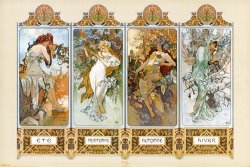 The Four Seasons by Alphonse Marie Mucha
