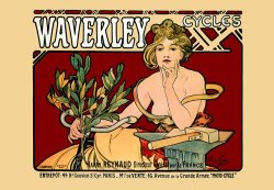 Waverley Cycles by Alphonse Marie Mucha