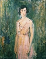 Lady in a Pink Dress by Ambrose McEvoy