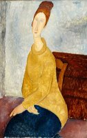 Jeanne Hebuterne with Yellow Sweater (le Sweater Jaune) by Amedeo Modigliani