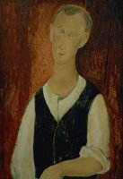 Young Man with a Black Waistcoat by Amedeo Modigliani