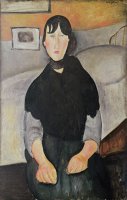 Young Woman of The People (oil on Canvas) by Amedeo Modigliani